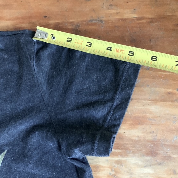 2/$20🍁 BELLA - Graphic T-shirt -  Heathered Charcoal Rayon knit - Picture 4 of 6